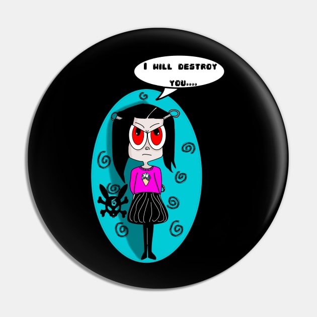 Little evil Pin by Made By Creatures