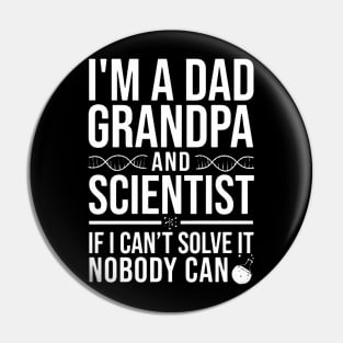 Dad Scientist Pin