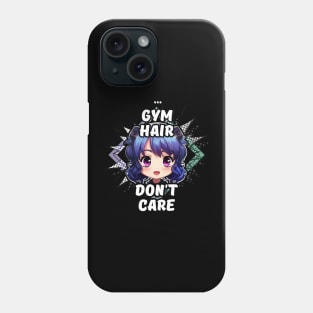 Kawaii Gym Hair Don't Care Anime Phone Case