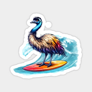 Emu Surfing Magnet