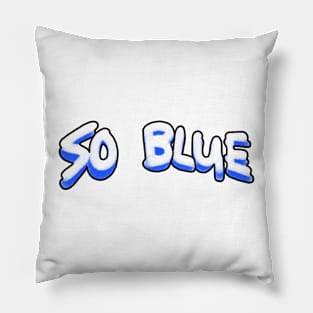 So Blue logo Pillow