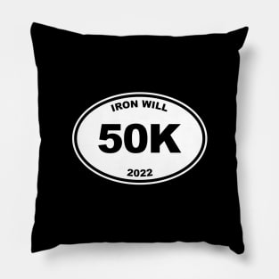 IRON WILL 50K FINISHER Pillow