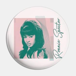 Ronnie Spector ///// Vintage Style Aesthetic Fan Design Pin