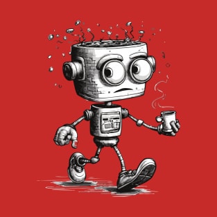 Vintage Robot Coffee Maker T-Shirt