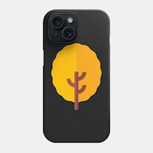 yellow tree icon Phone Case