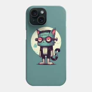 Frankenstein Moon Cat Phone Case