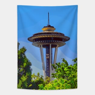 Seattle Space Needle Tapestry