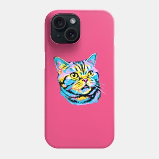 American Shorthair Pop Art - Cat Lover Gif Phone Case