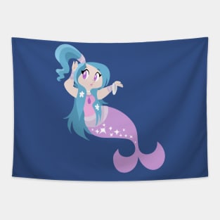 Blue and Pink Mermaid Tapestry