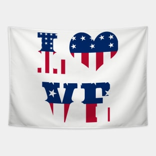 Love American Heart Mommy And Me July 4Th For Independence Day T Shirt Tapestry