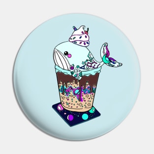 Retro Whale Frappe Pin