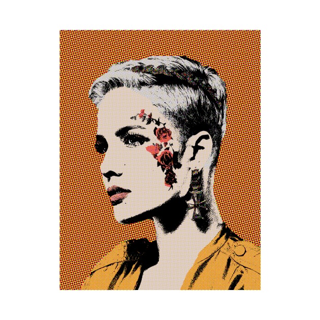 halsey style pop art by soundofpopart