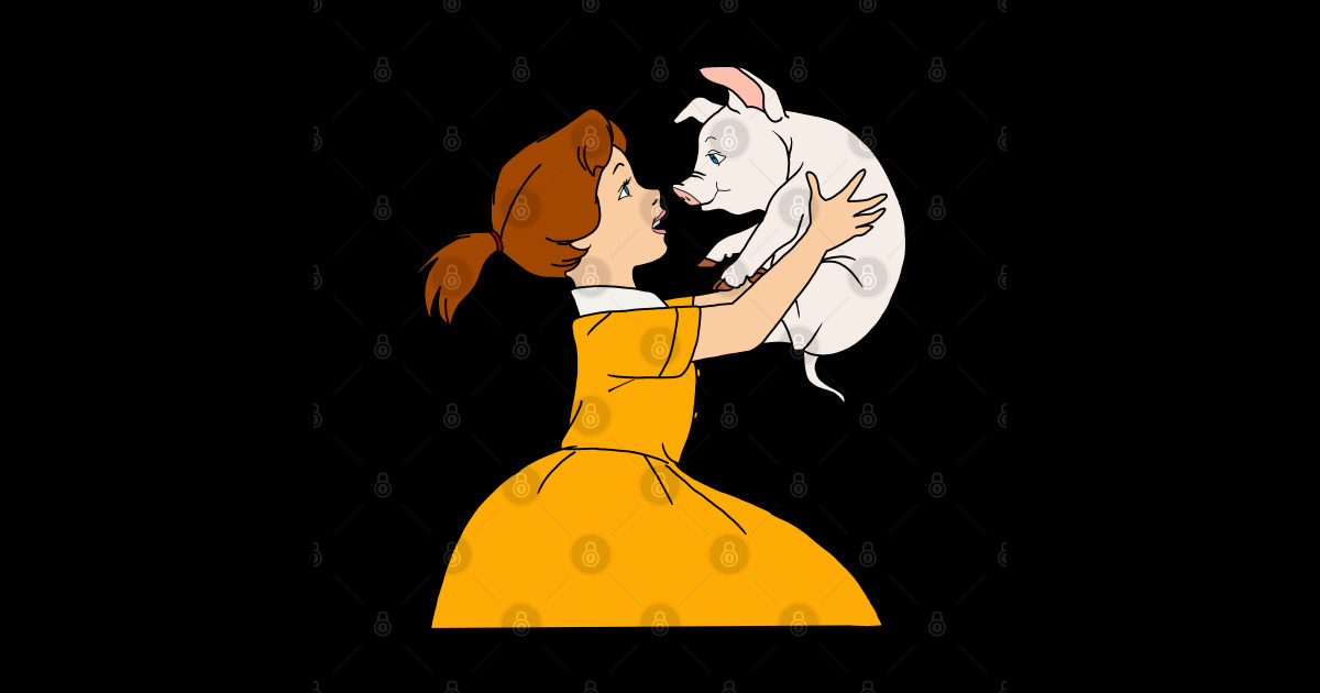 Charlotte s Web Fern and Wilbur Charlottes Web Sticker TeePublic