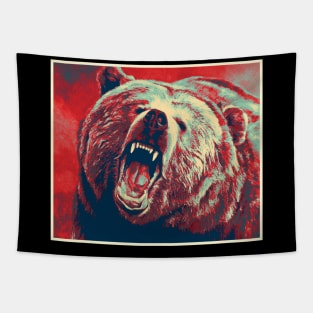 Bear Roar Pop 2 Tapestry