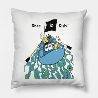 River Rats!-animals fun Pillow