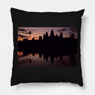 Sunrise at Angkor Wat, Cambodia Pillow