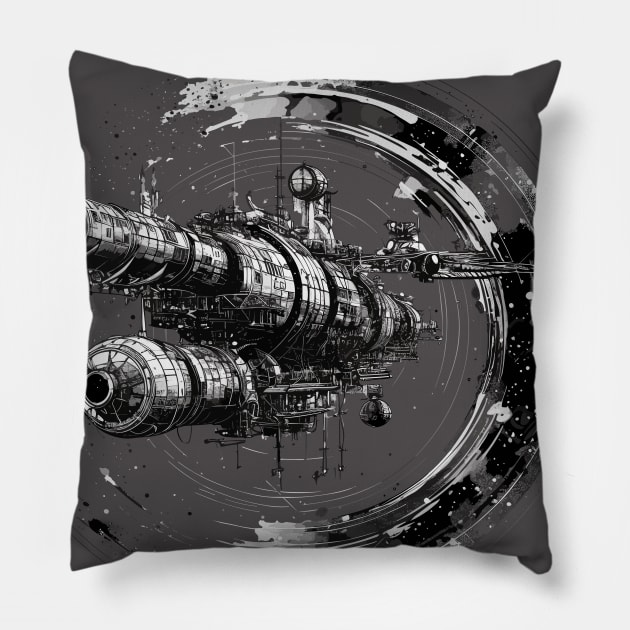 Space ship Pillow by siriusreno