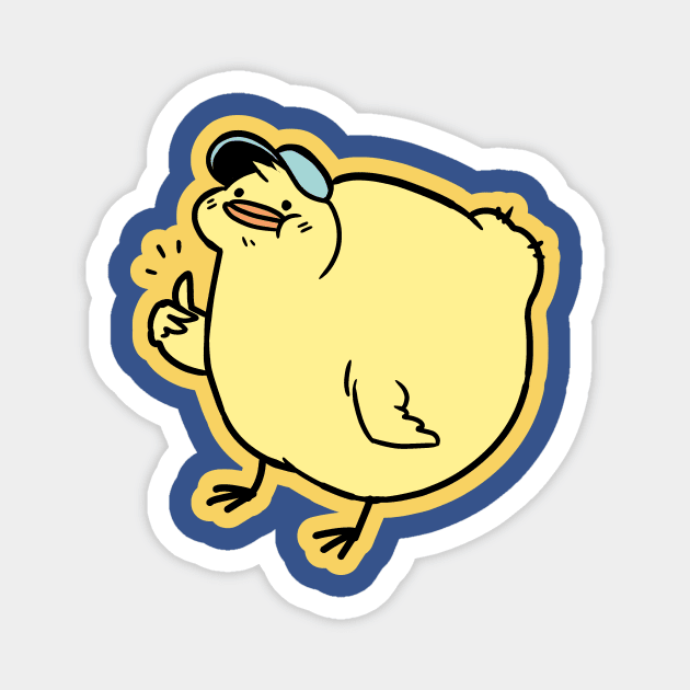 Thumbs Up Birdblob Magnet by Sabtastic