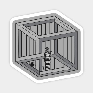 Escher's jail Magnet