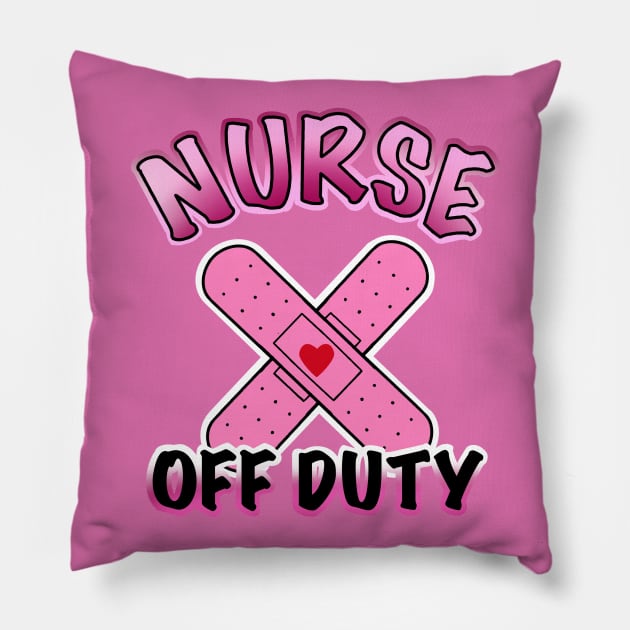 nurse off duty Pillow by weilertsen