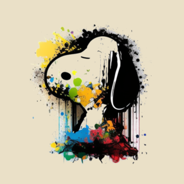 Discover Cute snoopy abstract - Snoopy - T-Shirt