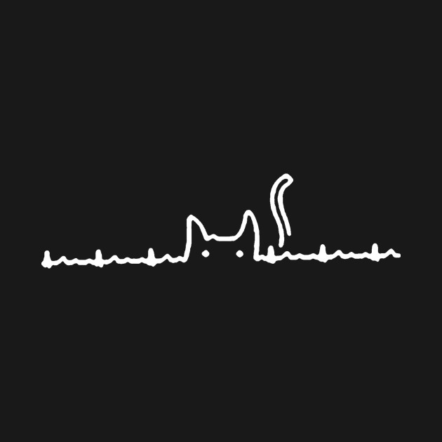 cat heartbeat design by FaRock