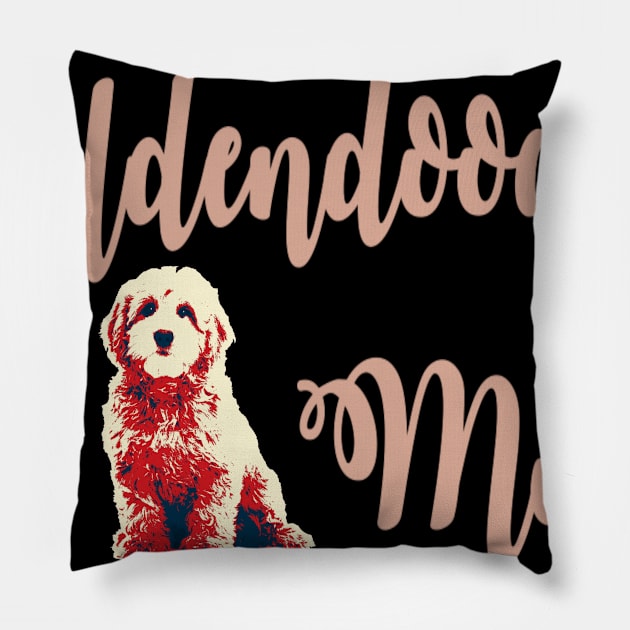 Goldendoodle Mom Pillow by Mima_SY