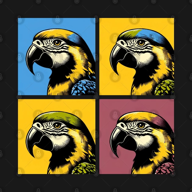 Pop Yellow-headed amazon Art - Cool Birds by PawPopArt