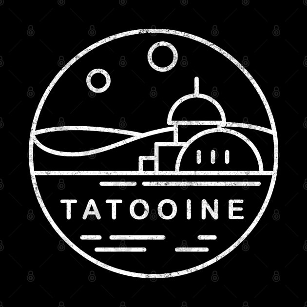 Tatooine - modern vintage logo by BodinStreet