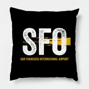 SFO Airport Code San Francisco International Airport Pillow