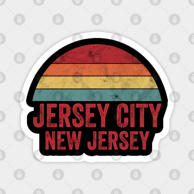 Vintage Jersey City New Jersey Magnet by ChadPill