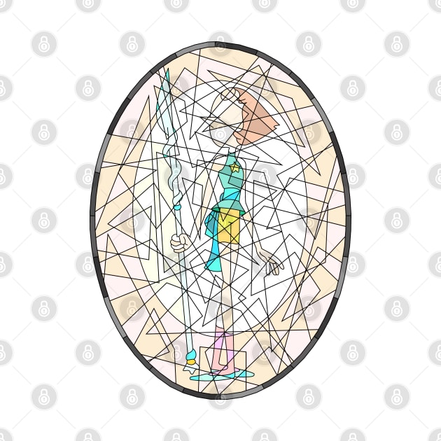 Stained Glass Pearl from Steven Universe by gkillerb