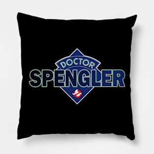 Doctor Egon Spengler - Ghostbusters - Doctor Who Style Logo Pillow