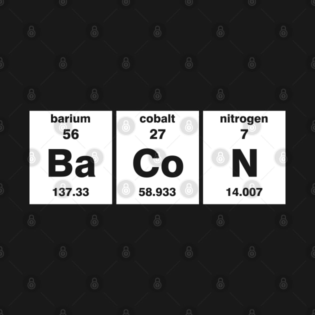 Bacon Periodic Table of Elements by DavesTees