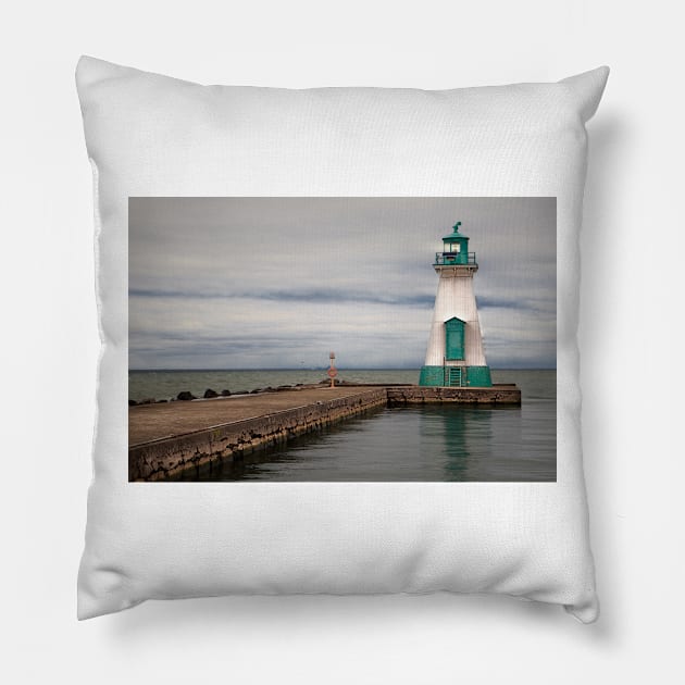 Port Dalhousie Lighthouse Pillow by jforno