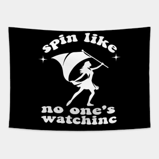 Spin Like No One's Watchinc - Customized Colorguard Tapestry