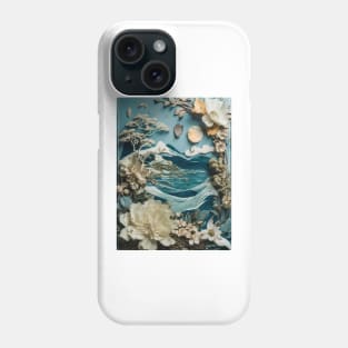 Paper Flower Ocean Phone Case