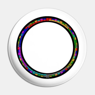 64 symbols circle (colour) Pin