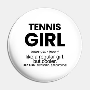 tennis girl Pin