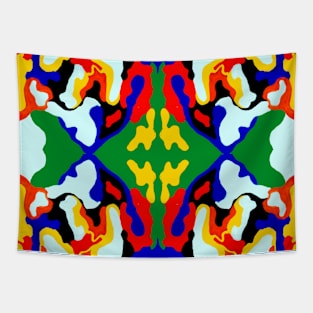 Colourful abstract pattern Tapestry