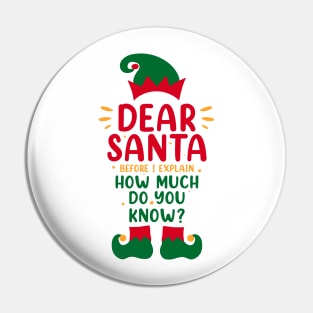 Dear Santa I Can Explain Funny Christmas Pajama Adults Kids Pin