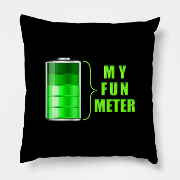 My Fun Meter Pillow by NeilGlover