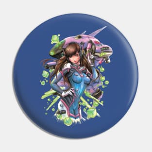 Overwatch D.Va Pin