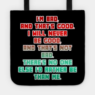 Bad Guy Affirmation Tote