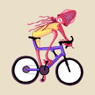 Mountain Biking Squid T-Shirt