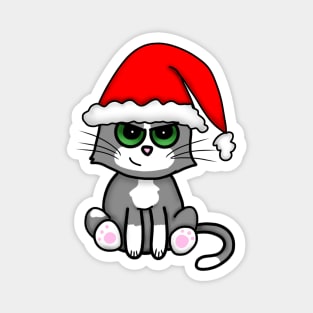 Christmas Kitty (Small Print) Magnet