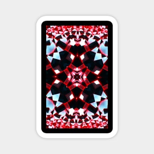 Fantasy geometric pattern. Aesthetic picture. Magnet