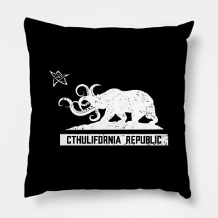 Cthulifornia Republic (White) Pillow