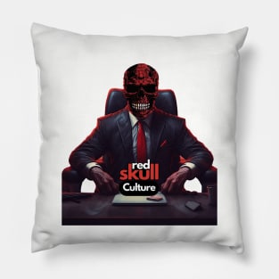 Red Skull Culture, Evil Lawyer Edition, Unisex t-shirt, skull t-shirts, tees with skull images, skull designs Pillow