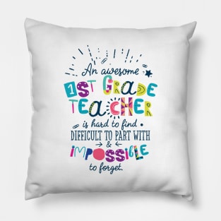 An Awesome 1st Grade Teacher Gift Idea - Impossible to forget Pillow